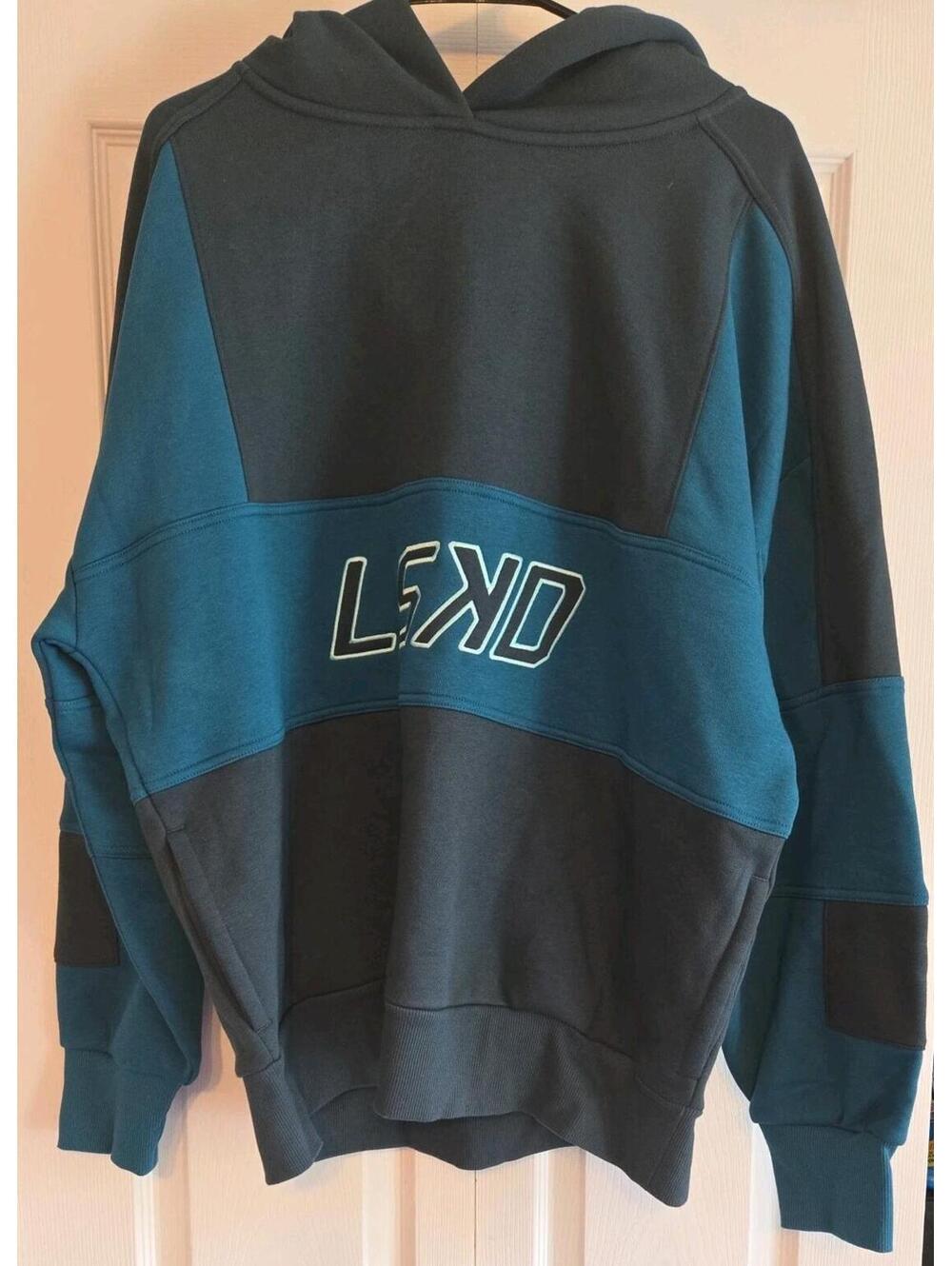 Lskd Mens Nwt Slam Oversized Hoodie Blue Sz L